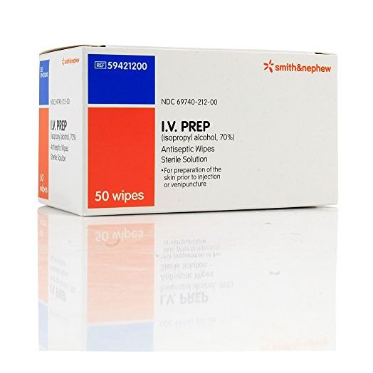 Smith And Nephew I.V. Prep Wipes - 50/bx by Smith & Nephew