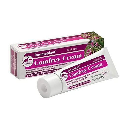 Terry Naturally Traumaplant Comfrey Cream - 1.76 oz (50 g) - Non-Staining Topical Botanical, Free Of Toxic Pyrrolizidine Alkaloids (PAs) & Parabens - For External Use Only