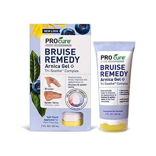 PROcure Remedy Gel with Arnica, Helps Improve the Appearance of Bruises & Spider Veins on Foot and Ankle, White, 2 Fl Oz