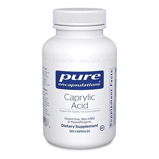 Pure Encapsulations Caprylic Acid | Supplement for Gut and Digestive Health, GI Balance, Gastrointestinal Support, and Intestinal Health* | 120 Capsules