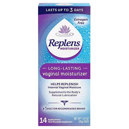 Replens Long Lasting Vaginal Moisturizer, 14 Applications 1.23 oz (Pack of 2)