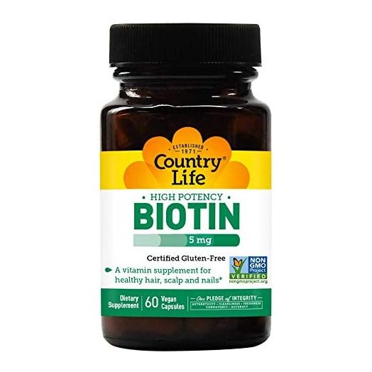 Country Life BioTin High Potency, 5 Mg, 60 Count