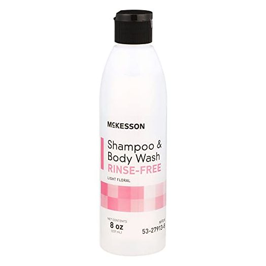 McKesson Shampoo and Body Wash, Rinse-Free, Light Floral, 8 oz, 1 Count