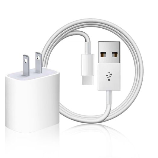 Wall Charger Compatible for Apple TV Remote (3rd) (Not for 1st 2nd), Airpods Pro 2nd Gen Charger USB C to USB Cable for Siri Remote (3rd Generation) Charging Cord, Apple TV 4K Remote Charger (White)