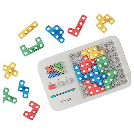 GiiKER Super Blocks Pattern Matching Puzzle Games, Original 1000+ Challenges Brain Teaser Toys for Kids & Teens, Easter Basket Stuffers Birthday Gifts for Boys Girls, Travel Games for Road Trips