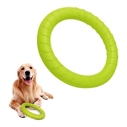 Dog Flying Disc Floating Dog Ring Toys Indestructible Dog Chew Toys for Chewers Dog Toys for Pool Float Durable Dog Swimming Toy for Throwing,Catching,Grabbing Pitch Dog Toy Toss Ring for Dogs