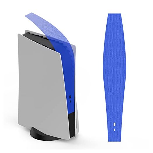 Dust Cover Net for PS5 Console, PS5 Heatsink Barrier Pets Hair Anti-dust Cover Dustproof for PlayStation 5 Optical Drive Version/Digital Version Game Console Accessories.(Blue)