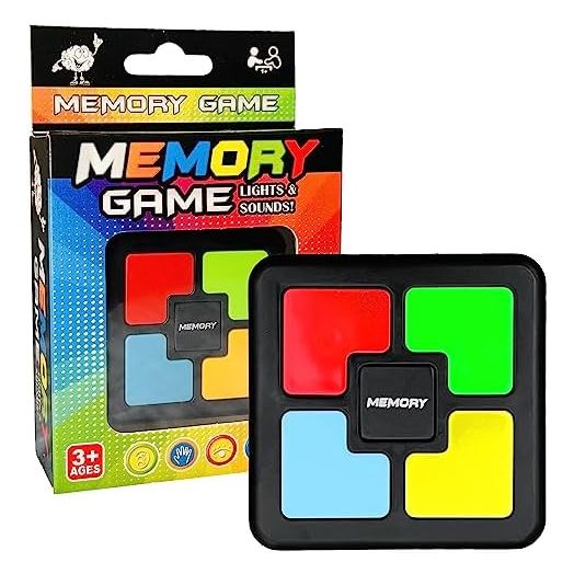 Light Up Memory Game Handheld Electronic Toys Color Memorizing Classic Board Games Quiz Game with Lights and Sounds