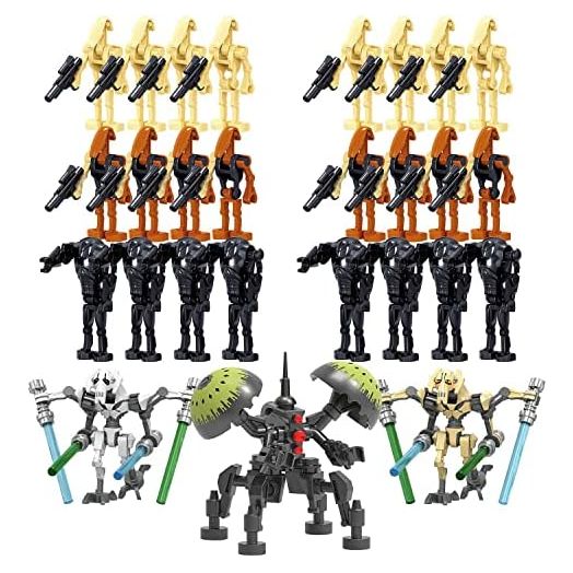 Battle Droids 27 Pack Building Sets, Space Wars Clone Army Collectible Action Figure Toys Gifts Packing Box 180 PCS