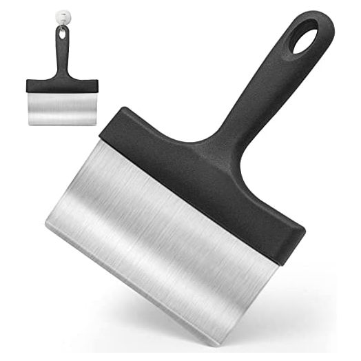 Heavy Duty Grill Scraper Stainless Steel Griddle Scraper with 5" Handle