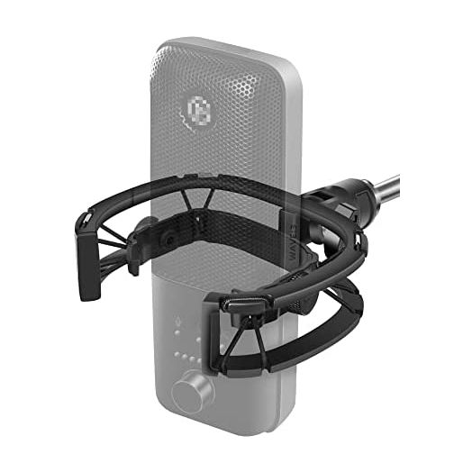 Borenbuir Wave Shock Mount, [Custom Built for Wave Mic] Anti-Vibration Suspension Shock Mount Holder Clip Compatible with Elgato Wave:1 and Wave:3 Microphones