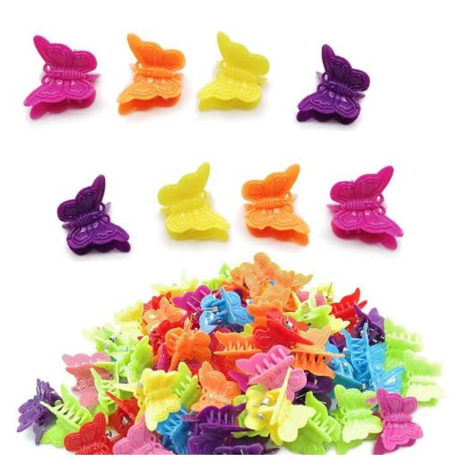 MUUZLL Butterfly Hair Clips Pastel Mini Cute Accessories (50 Pack)