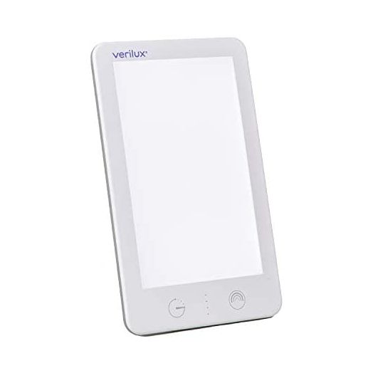 (New) Verilux® HappyLight® Lumi Plus - UV-Free LED Bright White Light Therapy Lamp with 10,000 Lux, Adjustable Brightness, Countdown Timer, and Detachable Stand