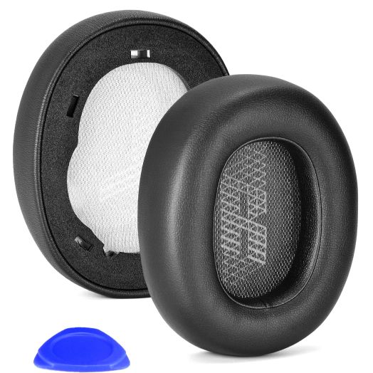Live 650 BTNC E65BTNC Ear Cushion Memory Foam Ear Pads Replacement Compatible with JBL E65 E65BTNC / Duet NC/Live 650BTNC Live 660 BTNC Headphones (Black)