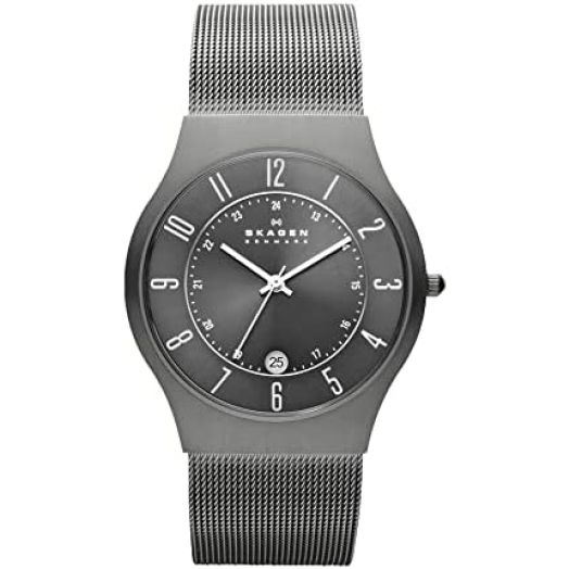 Skagen Grenen Ultra Slim Two-Hand Watch Made with Recycled Stainless Steel