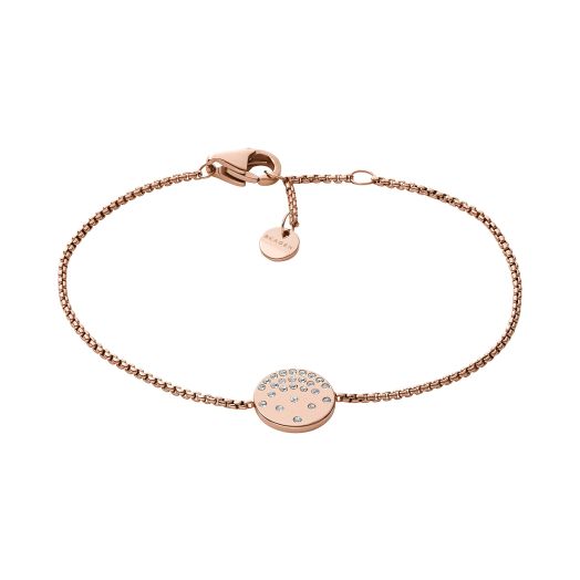 Skagen Women's Elin Rose-Tone Stainless Steel Chain Bracelet (Model: SKJ1481791)
