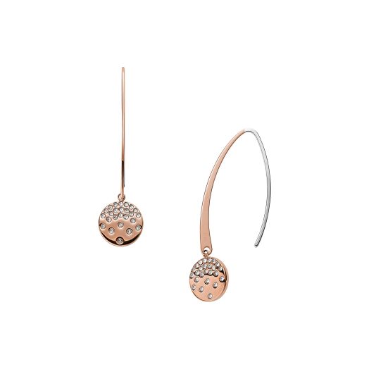 Skagen Women's Elin Rose-Tone Stainless Steel Drop Earrings (Model: SKJ1476791)