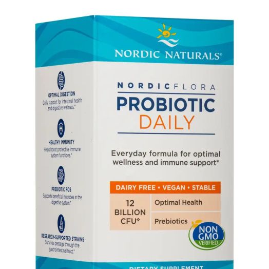 Nordic Naturals Nordic Flora Probiotic Daily, 12 Billion CFU - 60 Capsules