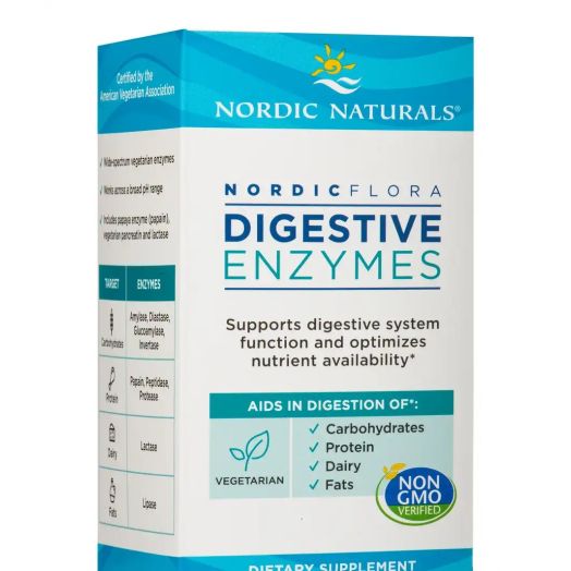 Nordic Naturals Nordic Flora Digestive Enzymes - 45 Capsules