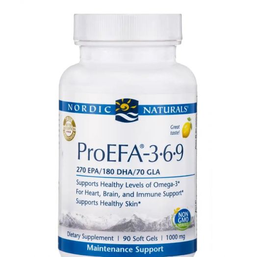 Nordic Naturals ProEFA-3.6.9 1000 mg, Lemon Flavor - 90 Soft Gels