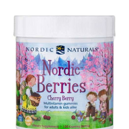 Nordic Naturals Nordic Berries, Cherry Berry Flavor - 120 Gummies