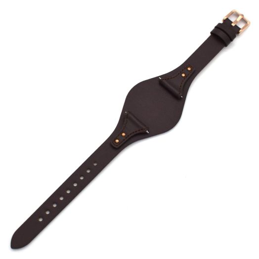 18mm Spring Bar Genuine Leather Watch Strap Replacement for Fossil ES4286 ES4114 ES4113 ES3838 ES3748 ES3625 ES3616 ES3615(Dark Brown)