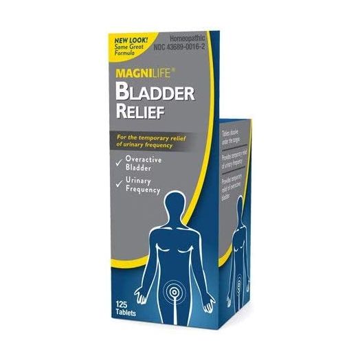 MagniLife Bladder Relief, Fast Acting Relief for Overactive Bladder, Helps Reduce Urination Frequency & Leak Prevention from Coughing, Sneezing & Laughing - 125 Tablets