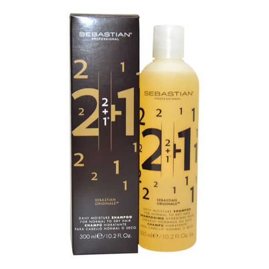 Sebastian 2 + 1 Daily Moisture Shampoo - 10.2 oz Shampoo