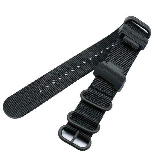 KHZBS Conversion RAF Nylon Strap +Adapters Replacement for Casio g-shock GA100 GA110 G8900 GW6900 DW5600 G-5600E