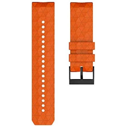 KHZBS Rubber Strap Replacement for Suunto Spartan Sport Wrist HR/9 Series 24mm Smart Quick Release Watch Band