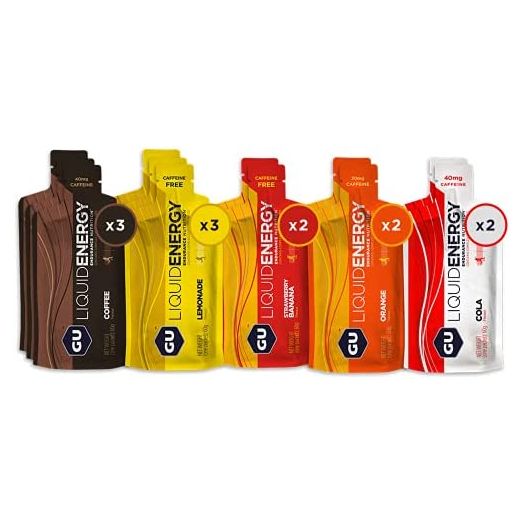 GU Energy Liquid Energy Gel with Complex Carbohydrates, 12-Count, Assorted Flavors (Packaging May Vary)