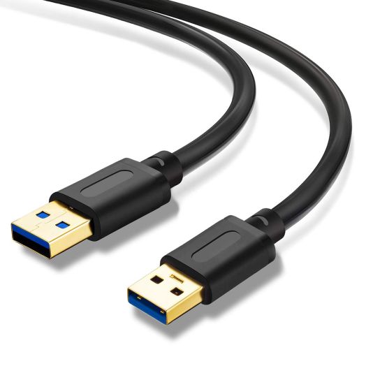 USB 3.0 A to A Male Cable 25Ft,USB to USB Cable USB Male to Male Cable USB Cord with Gold-Plated Connector for Hard Drive Enclosures, DVD Player, Laptop Cooler(25Ft/8M)