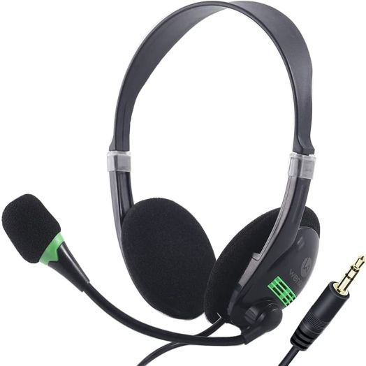 Bulk Headphones with Microphone for Classroom 10 Pack, 3.5mm Wired Kids Headphones Office Headset for School Students Children and Adult (10 Pack)