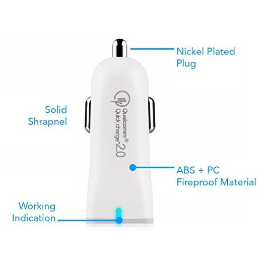 Ixir Huawei Ascend P1 Charger Micro USB 2.0 Cable Kit by TruWire { Car Charger + 3 Micro USB Cable} True Digital Adaptive Fast Charging uses dual voltages for up to 50% faster charging!
