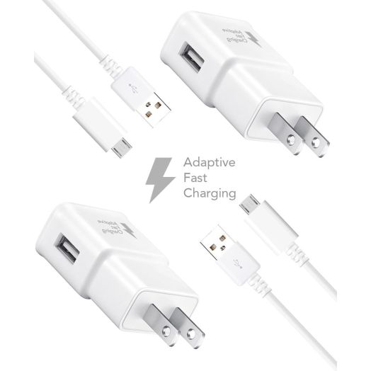 Ixir LG Optimus G LS970 Charger Micro USB 2.0 Cable Kit by Ixir - (2 Wall Chargers + 2 Cables) True Digital Adaptive Fast Charging for up to 50% faster charging!