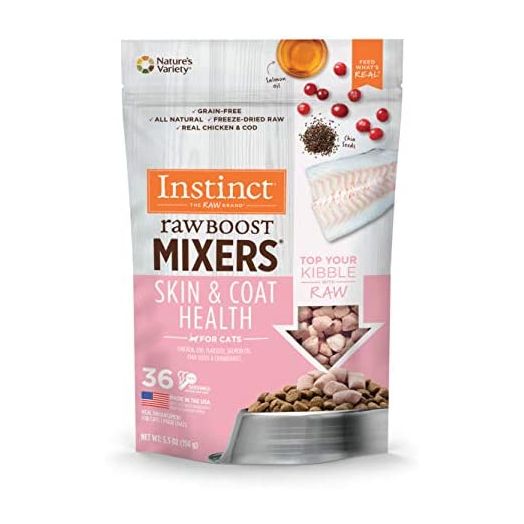Instinct Raw Boost Mixers Grain Free Freeze Dried Raw Cat Food Toppers with Functional Ingredients