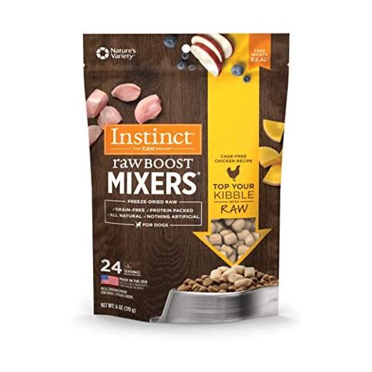 Instinct Raw Boost Mixers Freeze Dried Raw Dog Food Topper, Grain Free Freeze Dried Dog Food Topper