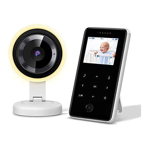 2021 Newest Video Baby Monitor with Camera, Long Range 960ft, Touch Control,Audio and Night Light, Wireless Baby Monitor, Auto Night Vision, Two-Way Talk, VOX Mode