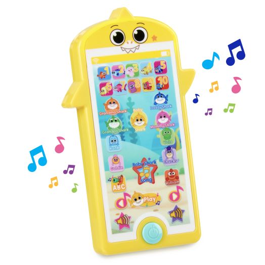 WowWee Baby Shark's Big Show! Mini Tablet for Kids – 123 and ABC Learning Toys for Toddlers – Kids Tablets (Handheld)