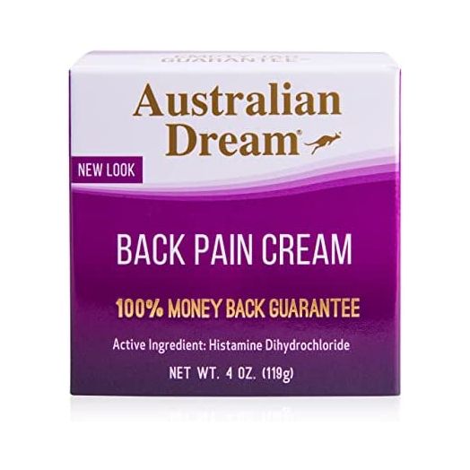 Australian Dream Back Pain Cream - for Neck, Body, Muscle Aches, or Back Pain - 4 oz Jar