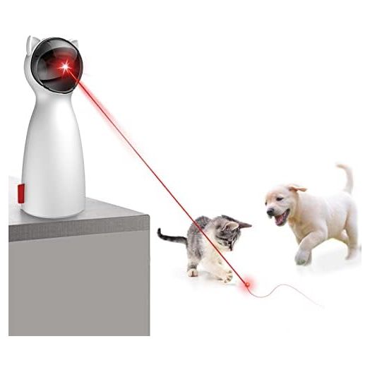 Automatic Cat Laser Toy, Interactive Cat Toys for Indoor Cats/Kittens/Dogs, Automatic On/Off and Silent