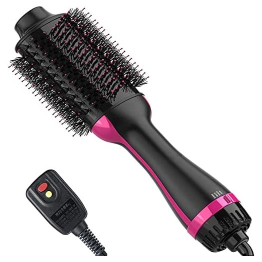 Hair Dryer Brush Blow Dryer Brush in One, 4 in 1 One Step Hair Dryer and Styler Volumizer Professional Hot Air Brush with Negative Ion Anti-frizz Blowout for Drying, Straightening, Curling, Salon