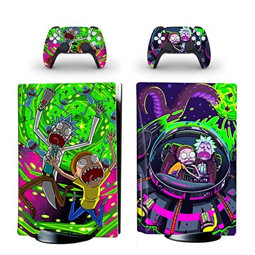 Anime P-S5/Play-station Protectors Skins Cover,P-S5/Play-station Disc Edition Console Controller Skins Cover Protectors,Durable, Scratch Resistant, Bubble-Free Stickers Protectors Accessories for P-S5