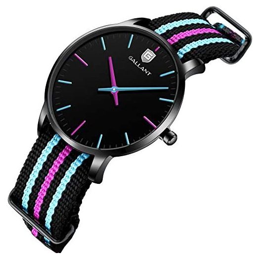 Women's Watch, Analog Quartz Watches with Nylon Strap Nylon Band Ladies Wristwatch Womens Wrist Watch Relogio Feminino Waterproof Watches for Student Casual