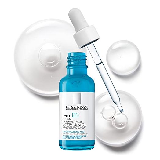 La Roche-Posay Hyalu B5 Pure Hyaluronic Acid Serum for Face, with Vitamin B5, Anti-Aging Serum for Fine Lines and Wrinkles, Hydrating Serum to Plump and Repair Dry Skin, Safe on Sensitive Skin