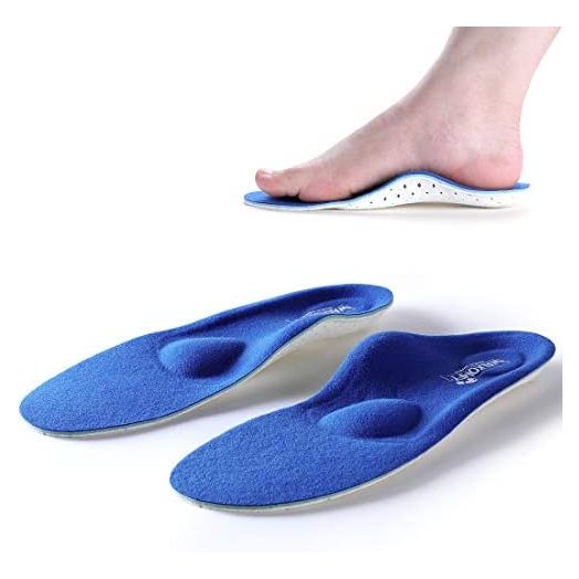 Walkomfy Plantar Fasciitis Pain Relief Orthotics - Flat Feet Arch Support Insoles Shoe Inserts for Men and Women,Sports Shock Absorption for Walking,Running,Hiking