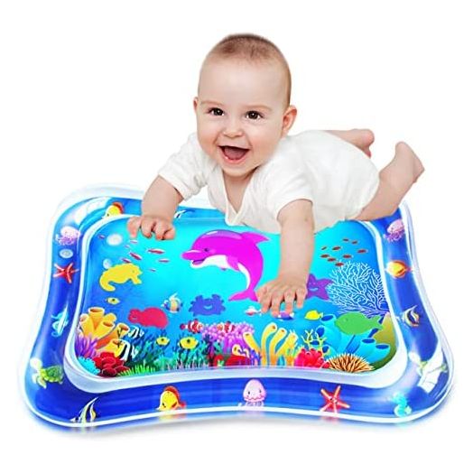 ZMLM Baby Tummy-Time Water Mat - Infant Water Play Mat Water Playmat Sensory Pad Baby Stuff for 3 6 9 12 Months Newborn Toddler Boys Girls Best Gift Fun Indoor Activity Item Game