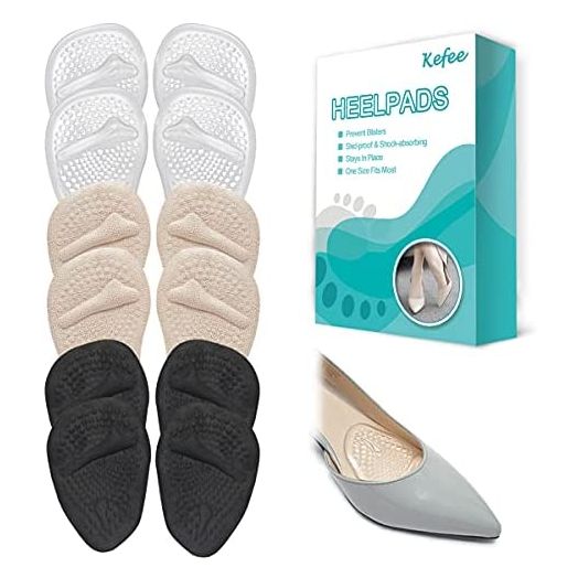 Metatarsal Pads - 12 pcs Soft Forefoot Pads - High Heel Inserts - Shoe Filler for Too Big Shoes Women - Ball of Foot Cushions for Pain Relief