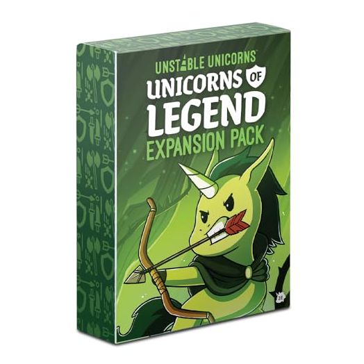 Unstable Unicorns Unicorns of Legend Expansion Pack - designed to be added to your Unstable Unicorns Card Game
