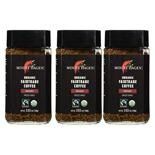 Mount Hagen: Organic café liofiliza Café Instantáneo x 3, 53 oz (Pack of 3)